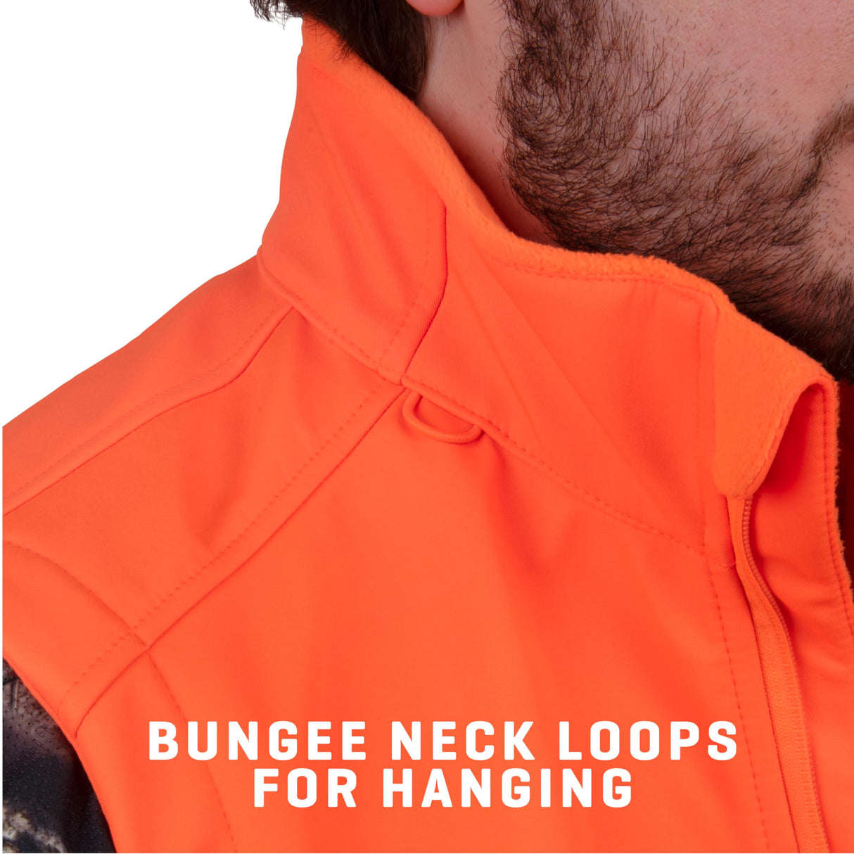 Allen Company 2337  Men's Softshell Blaze Hunting Vest -SIZE: Large, Blaze Orange