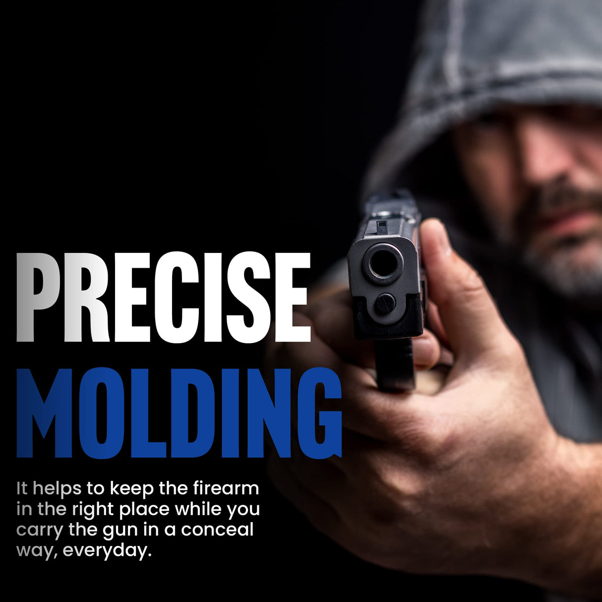 DeSantis 002BAP5Z0 Speed Scabbard Holster, Unlined Leather, Black