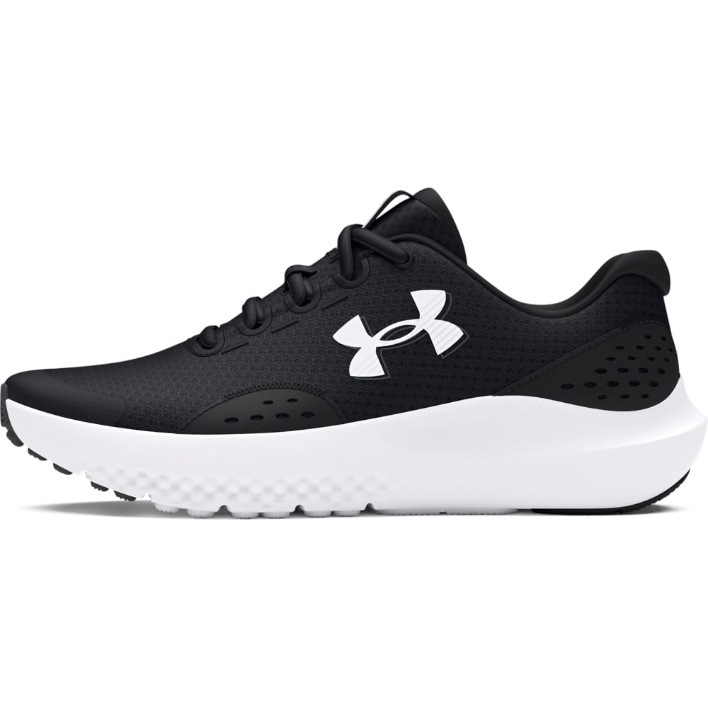 Under Armour 027103-001-7: UA BGS Surge 4 Youth Running Shoes -SIZE: 7 Big Kid, Black/Anthracite/White
