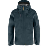 Fjallraven F82411555M  Men's Keb Eco-Shell Jacket -SIZE: Medium, Dark Navy Blue