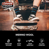 Darn Tough 1657-C-1001-03 The Standard Crew Lightweight with Cushion Black Small