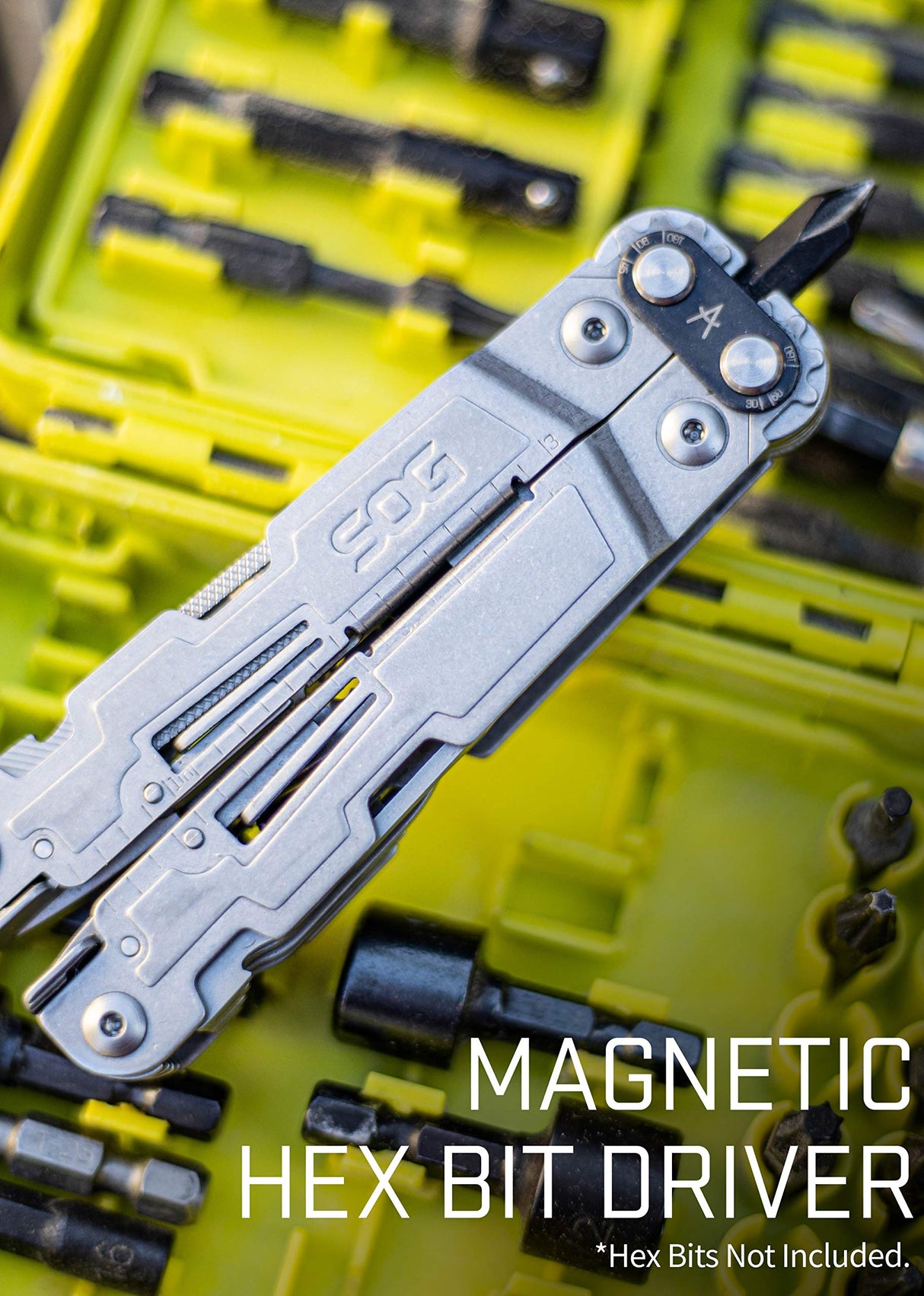 SOG SOG-PA1001-CP PowerAccess Lightweight EDC Multi-Utility Tool Pliers with 18 Tools & 2.4" Folding Knife -One-Handed Open