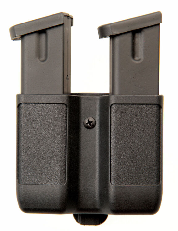 Blackhawk 410610PBK Injection Molded Double Stack Mag Case -Double Row (FITS: 9mm/.40cal/.45cal/10mm/.357 Sig) -Matte Black