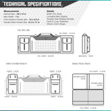 Savior Equipment RB-4612DG-VER2-BK Urban Warfare Double Rifle Bag Gun - Suitable for Rifle Shotgun, w/ Backpack Strap,Black,46" Long