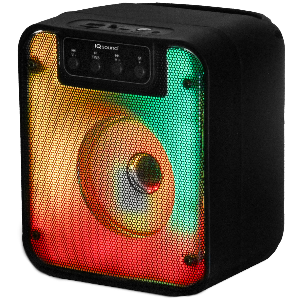 Supersonic - 4" Portable Bluetooth Speaker WITH FIRE LIGHT (IQ-7004DJBT)