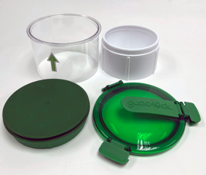 Guac-Lock Food Storage Container by Quick-Lock, Green 150-GLCS