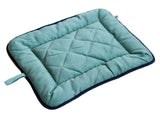Dog Gone Smart Chenille Dog Sleeper Cushion, Green w/Blue Trim, 19"X24" Small