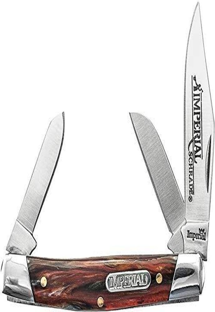 Imperial Knives IMP15S: Stainless Steel 3 Blade Pocket Knife -3Cr13 Steel