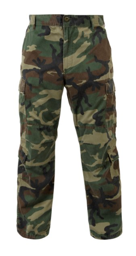 Rothco 2587  Men's 47" Vintage Paratrooper Fatigue Pants -SIZE: 2XLarge, Woodland Camo