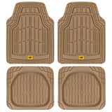 BDK Auto CAMT-1004-BG: 4pcs CAT Short Trim Floor Mats -Beige