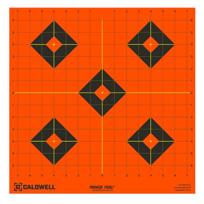 Caldwell 1166102  Gen 2 Orange Peel Op 8" Sight-In Targets, 5 Sheets