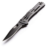 SOG Specialty Knives SJ32-CP Folding Knife SlimJim Slim Pocket Knife Black