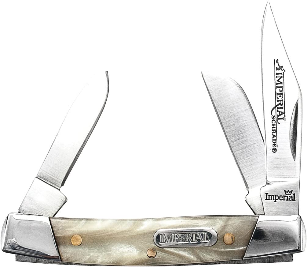 Imperial Knives IMP14: Stainless Steel 3 Blade Pocket Knife 3Cr13 Steel