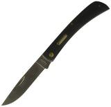Imperial Knives IMO22L: Folding Large Black Handle Single Blade Pocket Knife 7Cr17MoV Steel