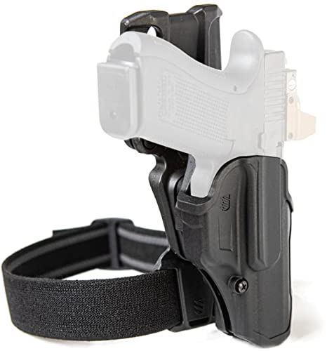 Blackhawk 411200BKL T-Series L2C Overt Gun Belt Holster (Left Hand) -Matte Black