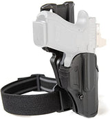 Blackhawk 411200BKL T-Series L2C Overt Gun Belt Holster (Left Hand) -Matte Black