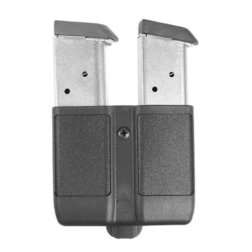 Blackhawk 410510PBK Double Mag Case (Single Stack) for 9mm/10mm/.40cal/.45cal/.357 Sig Mags -Matte Black