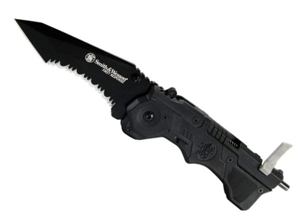 Smith & Wesson SW911B 1st Response M.A.G.I.C. Assisted Opening Liner Lock Folding Knife & Rescue Tool