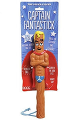 DOOG - The Supersticks "Captain Fantastic" Fetch Toys Safer Than Real Sticks, Splinter Free, Glow-In-The-Dark Eyes, Floats, Easy to Clean