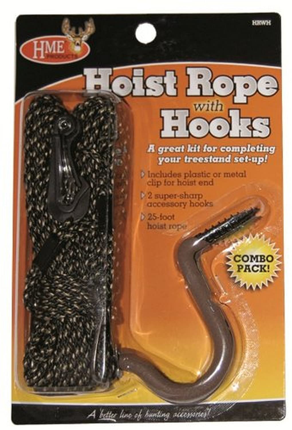 HME Products HME-HRWH 25-Feet Hoist Rope with Hooks