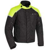 Oxford Products - Spartan WP MS Men's Long Motorcycle Riding Jacket (Choose From: Small - 3XL) -Black & Black/Fluorescent