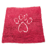 Dog Gone Smart Dirty Dog Microfiber Paw Doormat - Super Absorbent Dog Mat Keeps Paws & Floors Clean - Machine Washable Pet Door Rugs with Non-Slip Backing